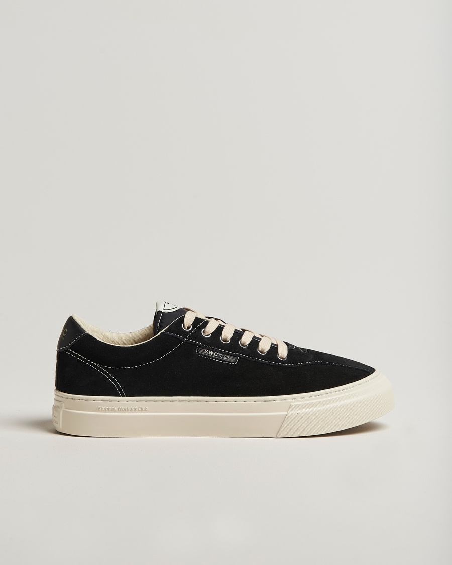 Stepney Workers Club Dellow 02 Cupsole Suede Sneaker Black – Nero