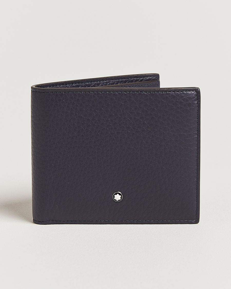 Montblanc Soft Grain Wallet 8cc Night Blue – Blu