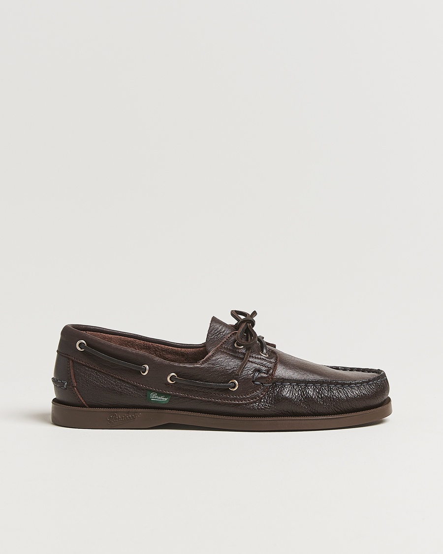 Paraboot Barth Boat Shoe Marron Deerskin – Marrone
