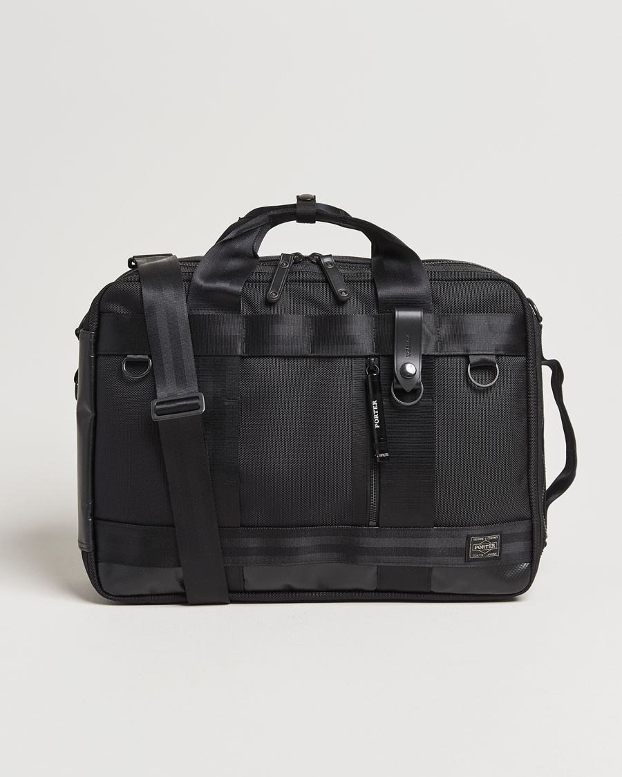 Porter-Yoshida & Co. Heat 3Way Briefcase Black – Nero