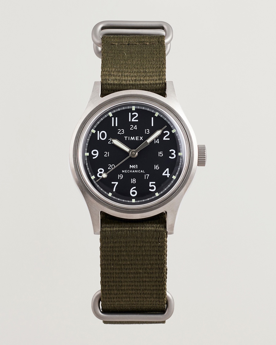 Timex MK1 Hand Wind 36mm Green Black Dial – Verde