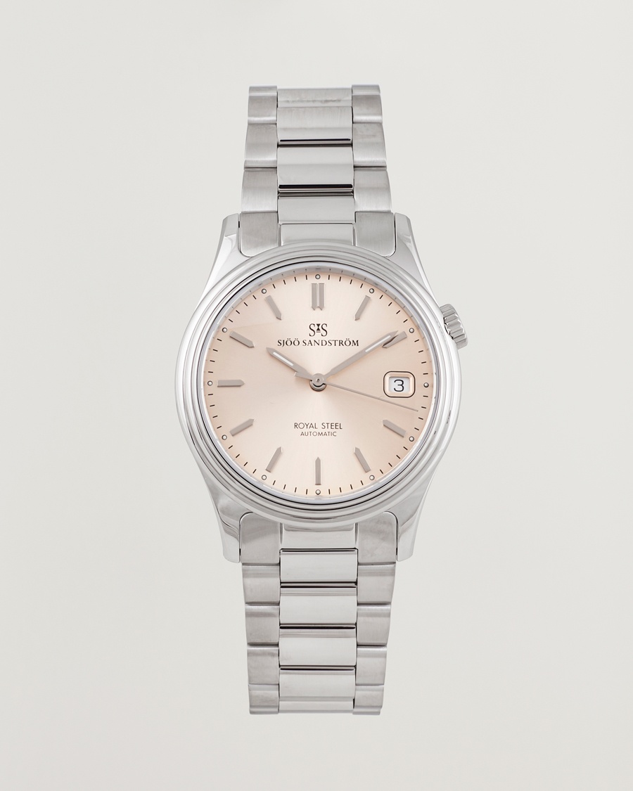 Sjöö Sandström Royal Steel Classic 36mm Sand and Steel – Argento