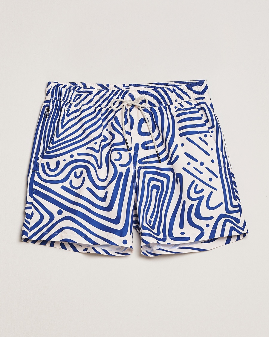 OAS Printed Swimshorts Eldovado – Blu
