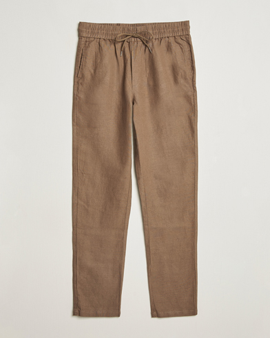 LES DEUX Patrick Linen Pants Cub – Marrone