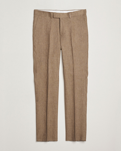 J.Lindeberg Lois Super Linen Pants Nutmeg – Marrone