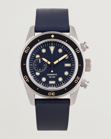UNIMATIC U3 Heritage Chronograph Diver Blue – Blu