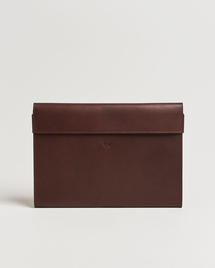 Bennett Winch Large Leather Folio Brown – Marrone