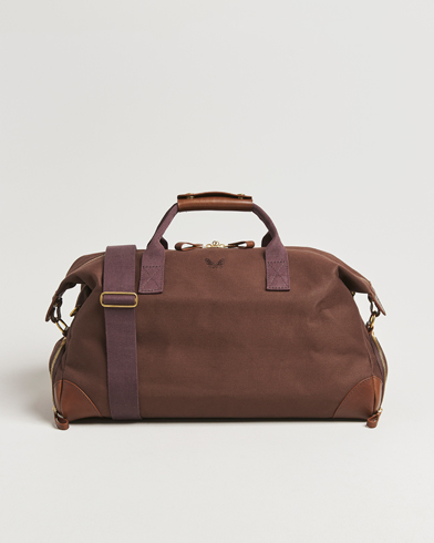 Bennett Winch Canvas Weekender Black Chocolate – Marrone
