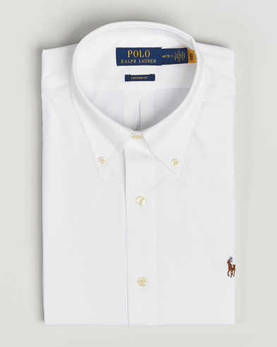Polo Ralph Lauren Custom Fit Oxford Dress Shirt White – Bianco