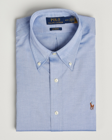 Polo Ralph Lauren Custom Fit Oxford Dress Shirt True Blue – Blu