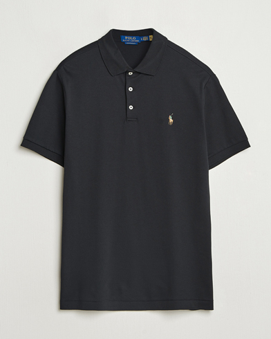 Polo Ralph Lauren Custom Slim Fit Cotton Polo Polo Black – Nero