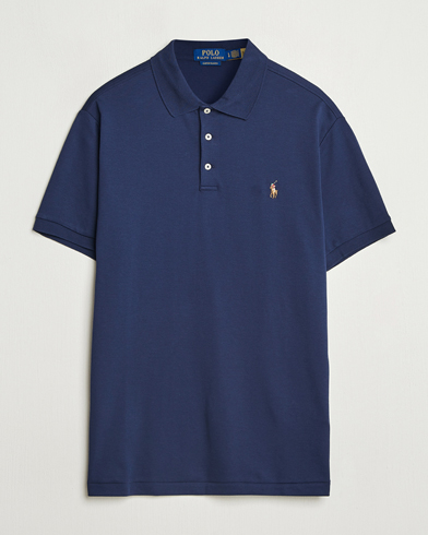 Polo Ralph Lauren Custom Slim Fit Cotton Polo Refined Navy – Blu