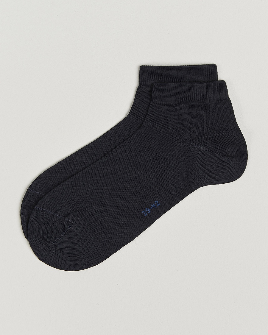 Falke Happy 2-Pack Cotton Sneaker Socks Dark Navy – Blu