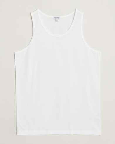 Sunspel Superfine Cotton Underwear Vest White – Bianco