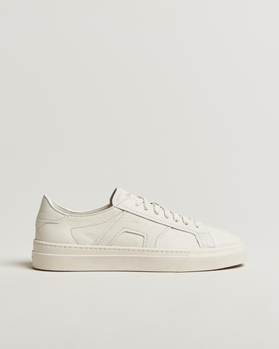 Santoni Double Buckle Sneakers White Grain – Bianco