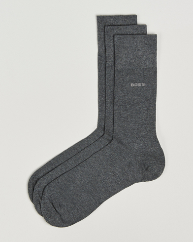 BOSS BLACK 3-Pack RS Uni Socks Medium Grey – Grigio