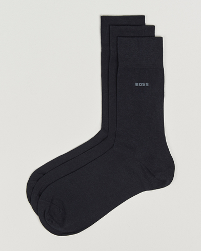 BOSS BLACK 3-Pack RS Uni Socks Dark Blue – Blu