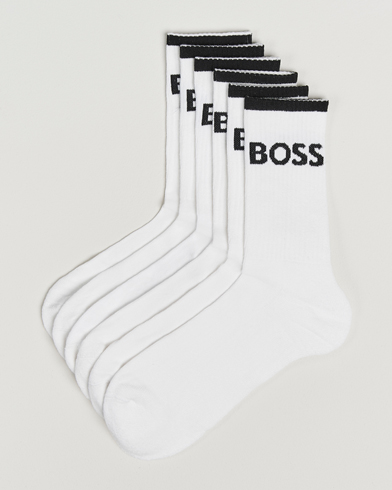 BOSS BLACK 6-Pack Sport Socks White – Bianco