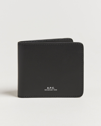A.P.C. Calf Leather Wallet Black – Nero