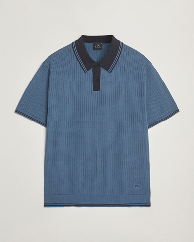 PS Paul Smith Knitted Polo Blue – Blu