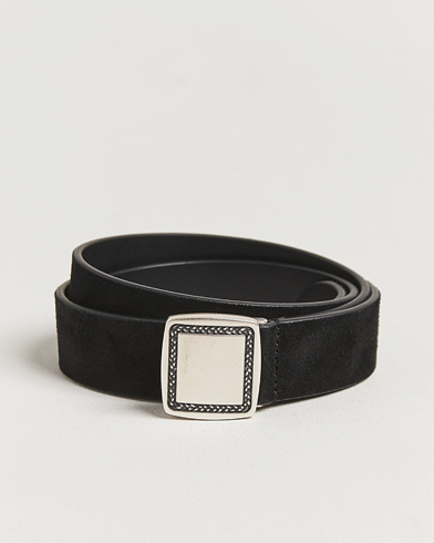 Anderson's Suede Buckle Belt 3cm Black – Nero