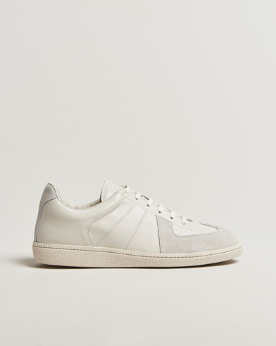 Sweyd Nappa/Suede Army Trainer White – Bianco