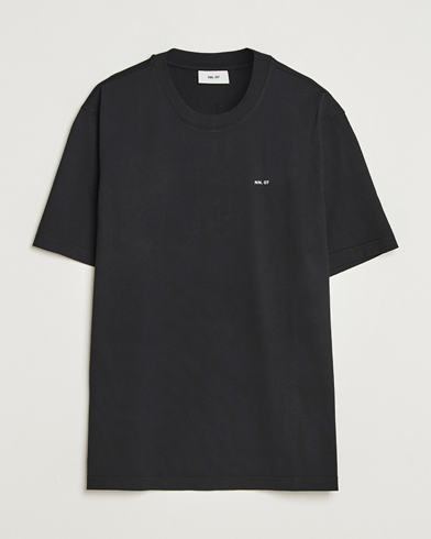 NN07 Abel Logo Crew Neck T-Shirt Black – Nero
