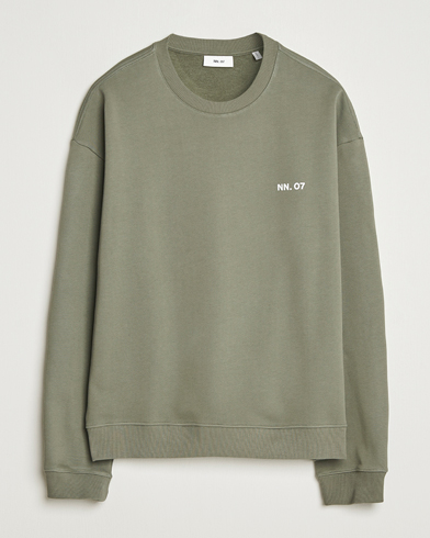 NN07 Dagon Crew Neck Sweatshirt Capers Green – Verde