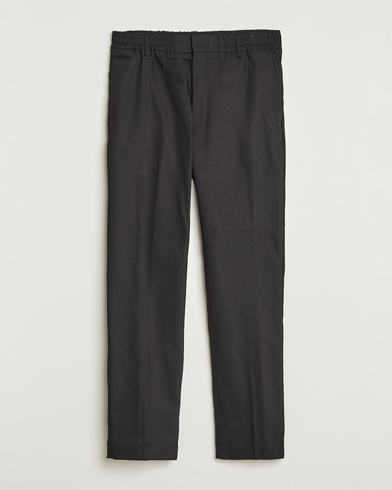 NN07 Baker Cotton Drawstring Trousers Black – Nero