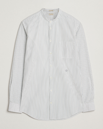 Massimo Alba Noto Guru Collar Shirt White/Green – Bianco