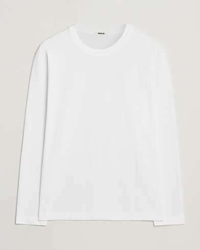 Tekla Organic Cotton Long Sleeve T-Shirt White – Bianco