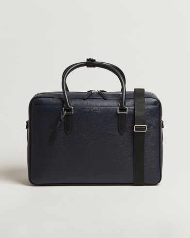 Smythson Ludlow 48 Hours Travel Bag Navy – Blu
