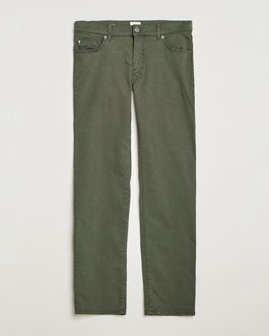 Brax Cadiz Cotton Satin 5-Pocket Pants Olive – Verde