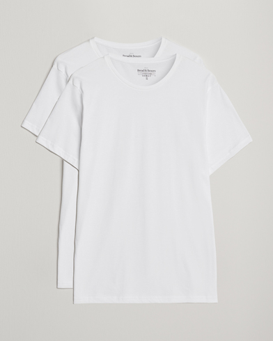 Bread & Boxers 2-Pack Lightweight Cotton T-Shirt White – Bianco