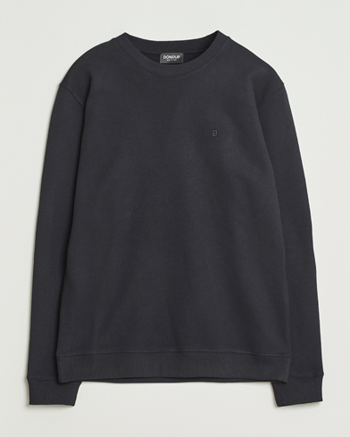 Dondup Logo Crew Neck Sweatshirt Black – Nero