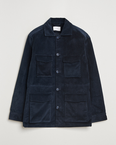 Eton Corduroy Field Jacket Navy – Blu