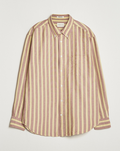 Gant Relaxed Fit Striped Heritage Oxford Shirt Modern Rust – Giallo