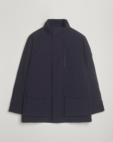 Gant Double Mid Length Field Jacket Evening Blue – Blu