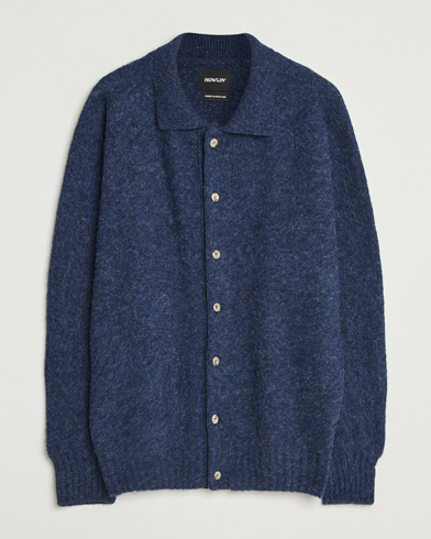 Howlin' Brushed Wool Cardigan Denim – Blu