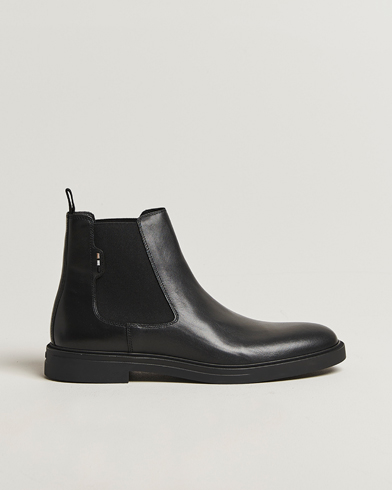BOSS BLACK Calev Leather Chelsea Boot Black – Nero