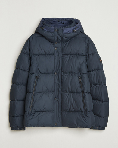 BOSS ORANGE Omaris Down Hooded Jacket Dark Blue – Blu
