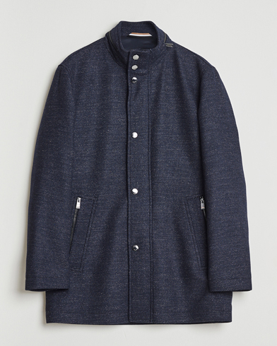 BOSS BLACK Camron Wool Coat Dark Blue – Blu