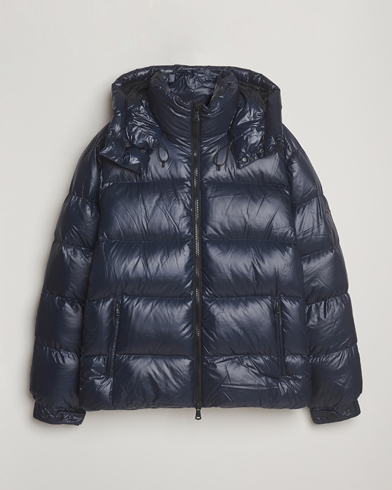 J.Lindeberg Creek Down Hooded Jacket Navy – Blu