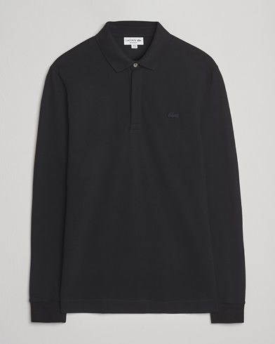 Lacoste Paris Long Sleeve Polo Piké Black – Nero