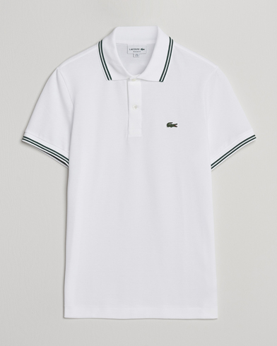 Lacoste Original Tipped Polo Piké White – Bianco