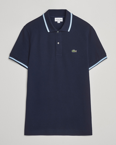 Lacoste Original Tipped Polo Piké Navy Blue – Blu