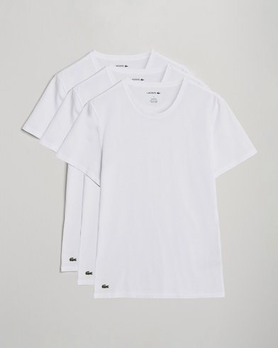 Lacoste 3-Pack Crew Neck T-Shirt White – Bianco
