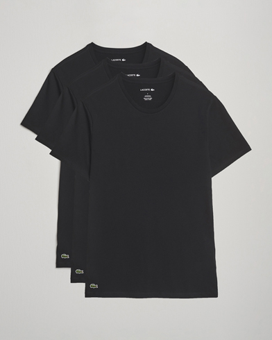 Lacoste 3-Pack Crew Neck T-Shirt Black – Nero