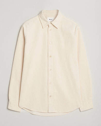 NN07 Colby Corduroy Overshirt Ivory – Bianco
