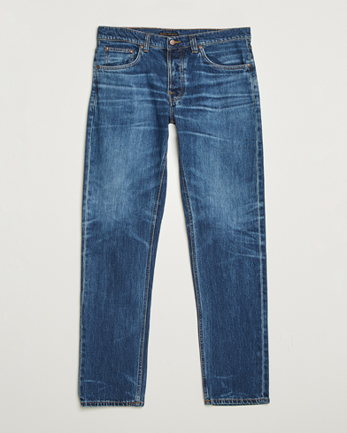 Nudie Jeans Solid Ollie Jeans Life Tracks – Blu